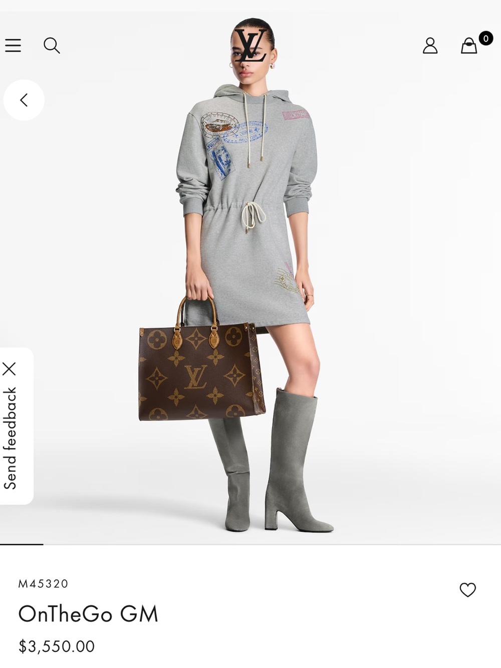 Louis Vuitton On the go Gm reversible authentic